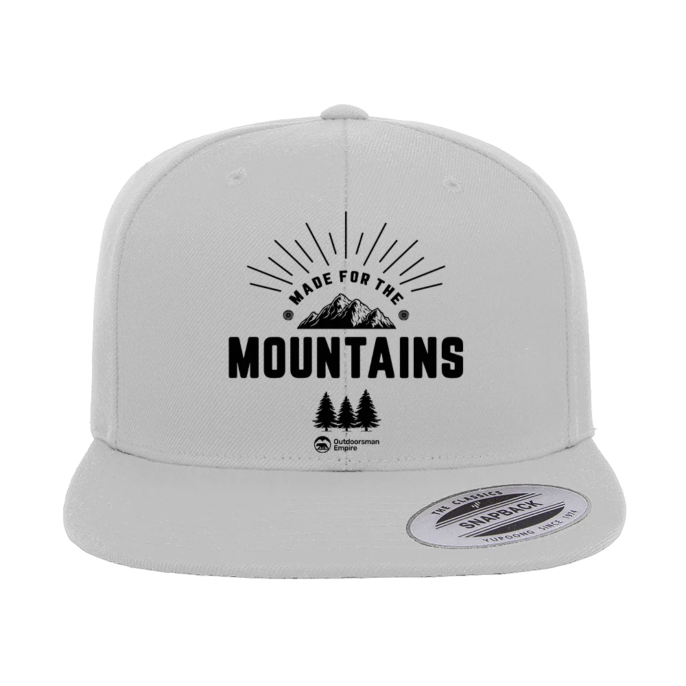 Made For The Mountains Embroidered Flat Bill Cap