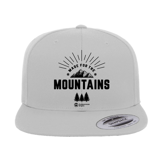 Made For The Mountains Embroidered Flat Bill Cap