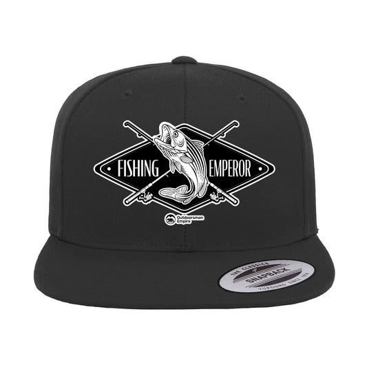 Fishing Emperor v2 Embroidered Flat Bill Cap