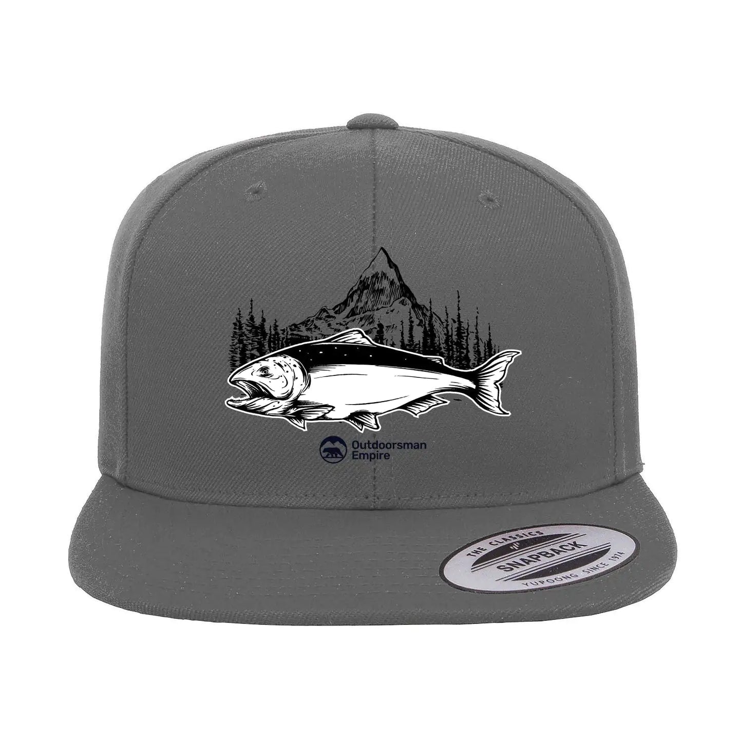 Fishing Mountain Flat Bill Cap